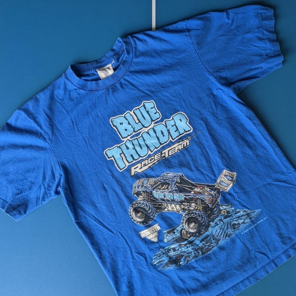Blue Thunder Monster Jam Vintage T-Shirt Men's Medium